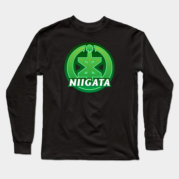 Niigata Municipality Japanese Symbol Long Sleeve T-Shirt by PsychicCat